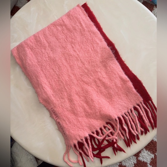 Isabel Marant Firna fringed ombré alpaca-blend scarf - Picture 3 of 8